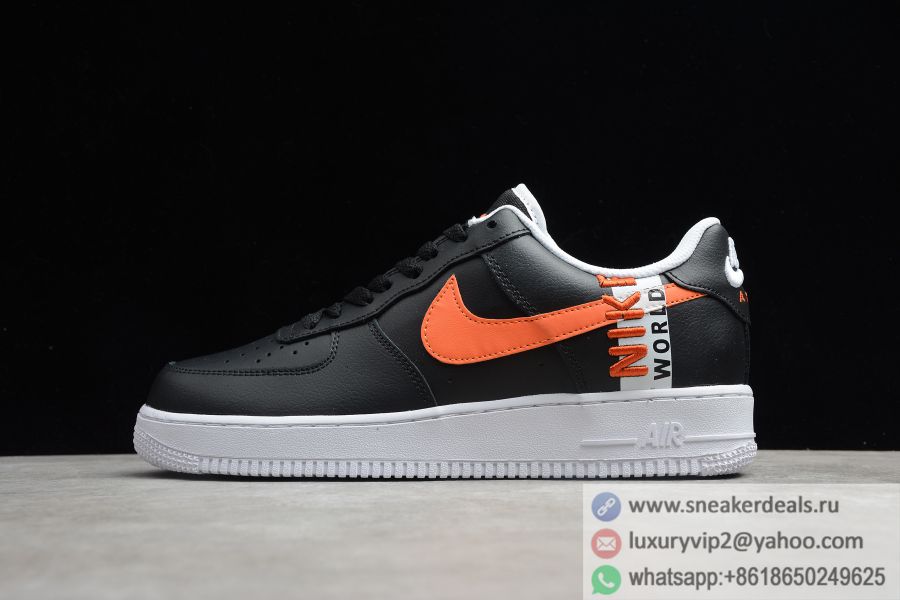 Nike Air Force 1 Low Worldwide Black Orange White CK6824-014 Unisex Shoes